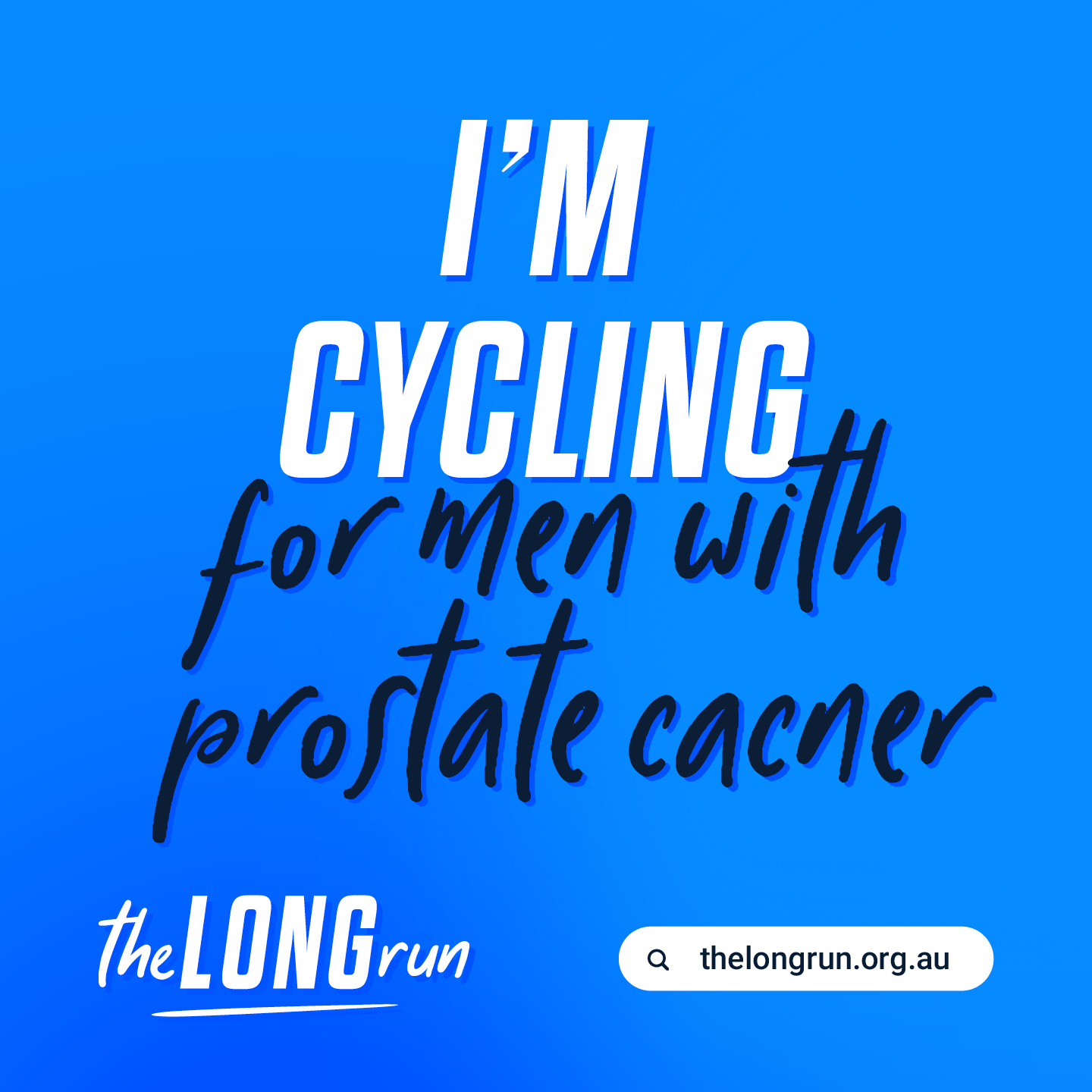 I'm cycling for